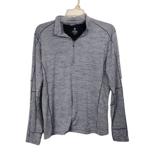 Kuhl grey quarter zip performance shirt XL